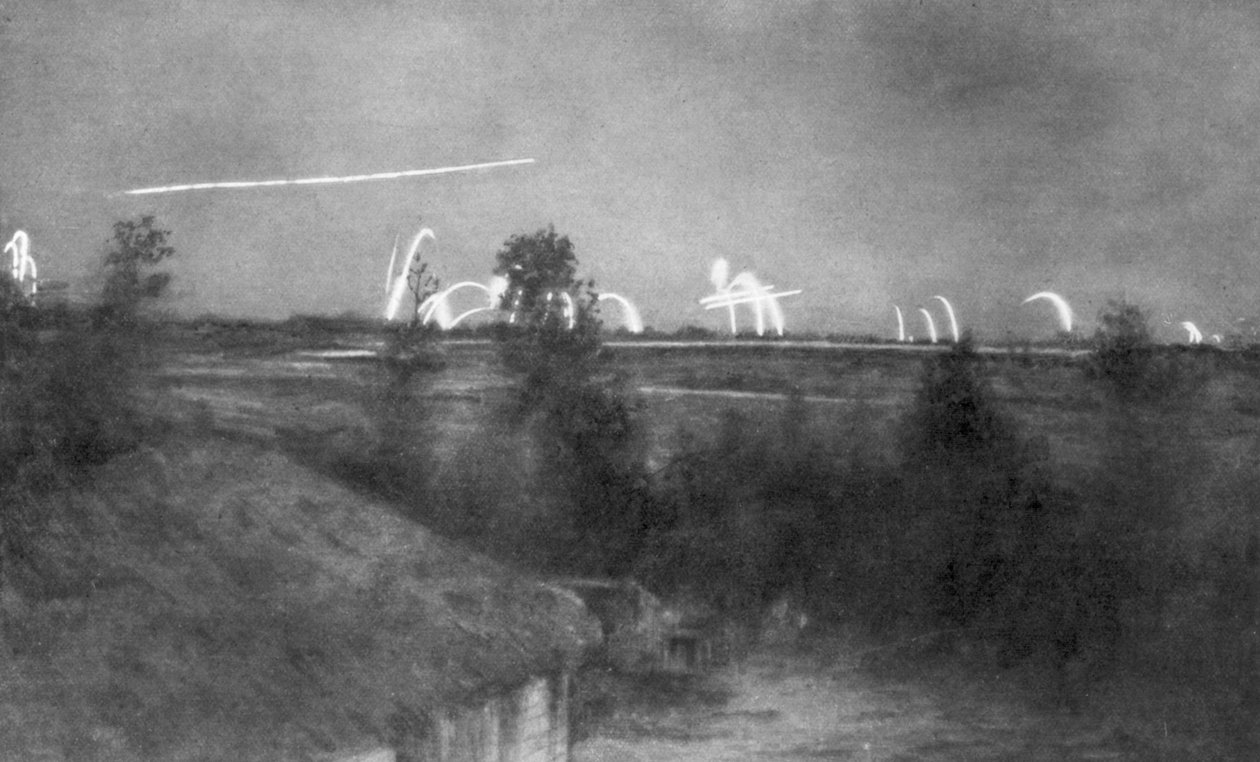 德国大炮，香槟战线，法国，第一次世界大战，1915年1929年 作者 不明