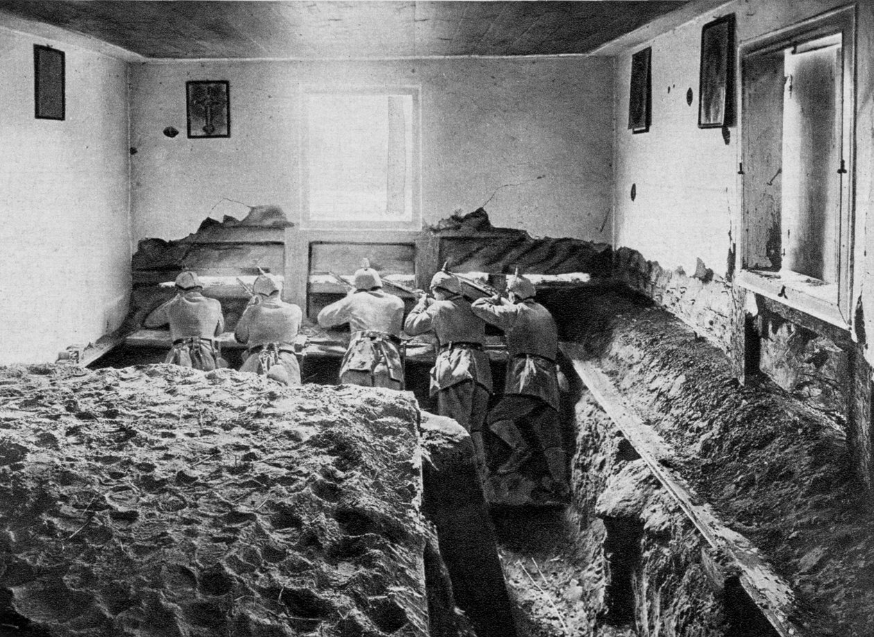 1915年，第一次世界大战，德国在维斯瓦河上的防御阵地 作者 不明