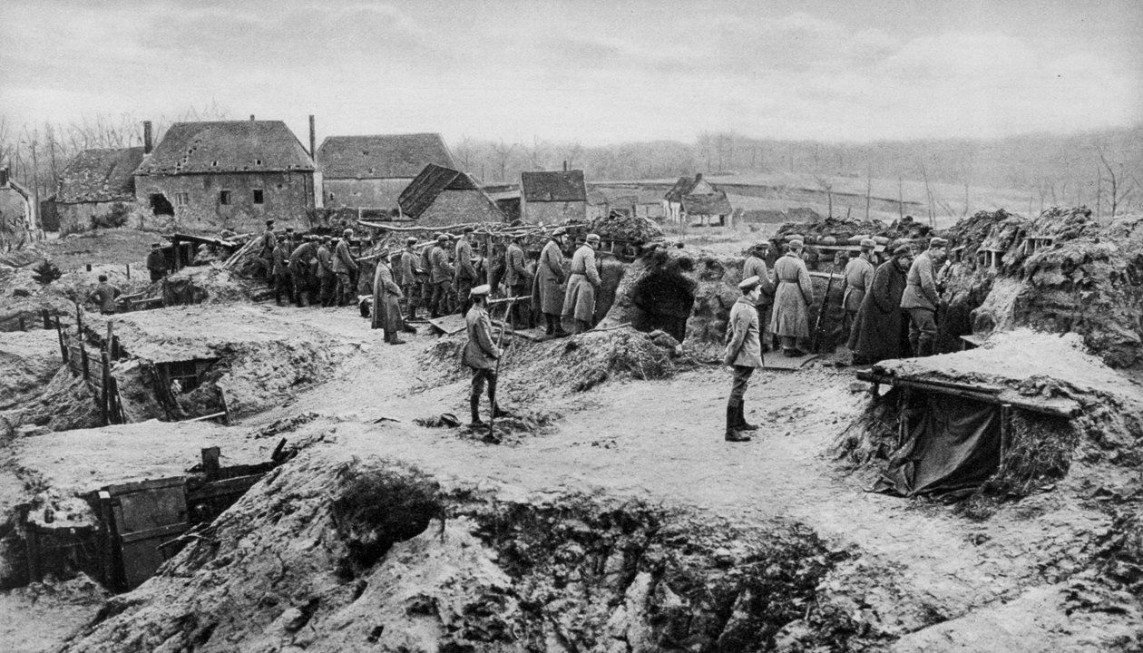 德国步兵收容所，第一次世界大战，1915年 作者 不明
