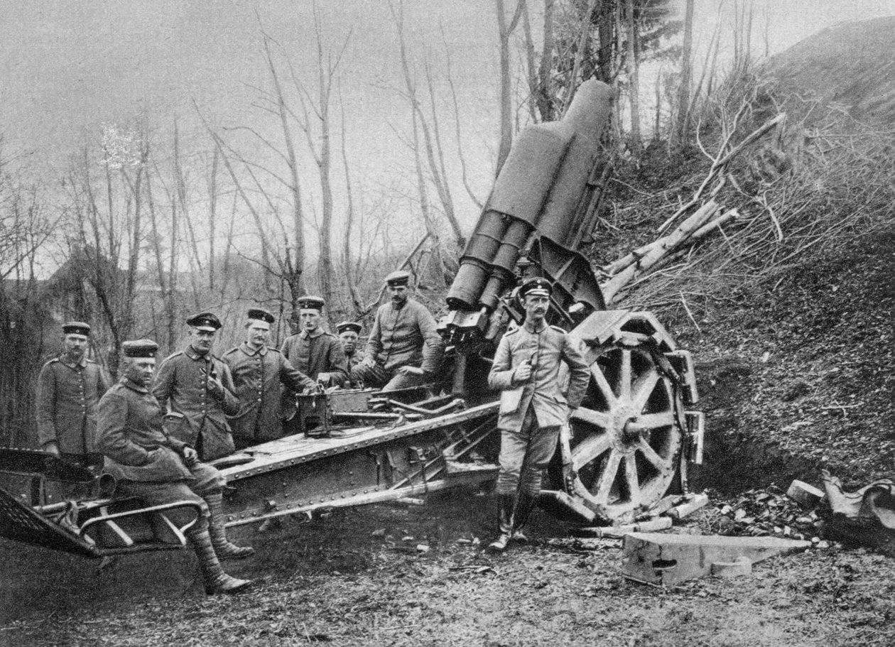 1916年第一次世界大战，罗马尼亚，前置，德国迫击炮 作者 不明