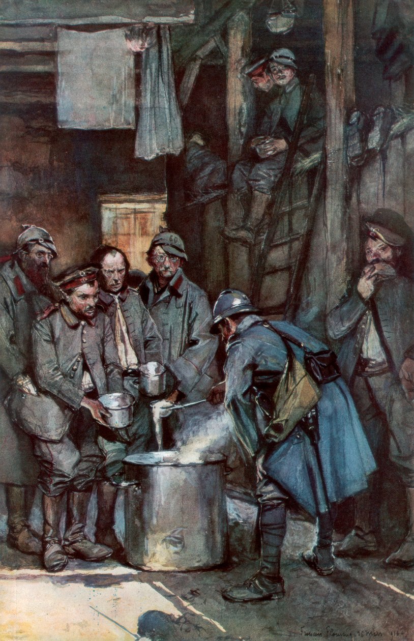1916年3月26日，法国凡尔登，苏维尔，德国囚犯，1926年 作者 不明