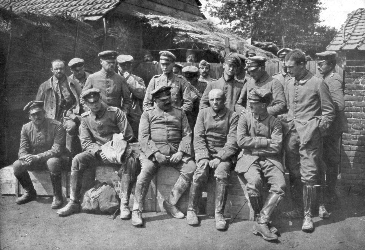 1914年，比利时伊普尔，德国战俘 作者 不明