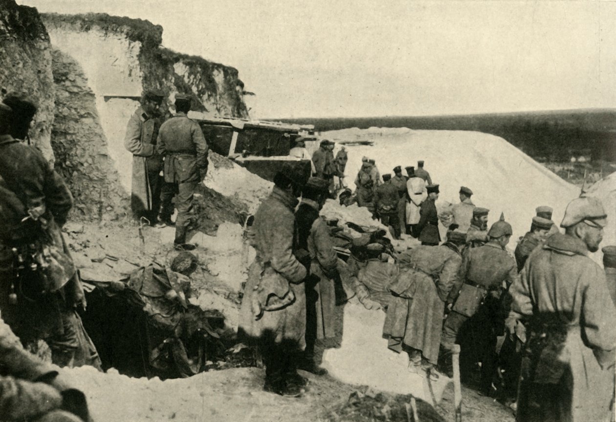 第一次世界大战，c1915，c1920，法国北部胡鲁克的德国士兵。 作者 不明