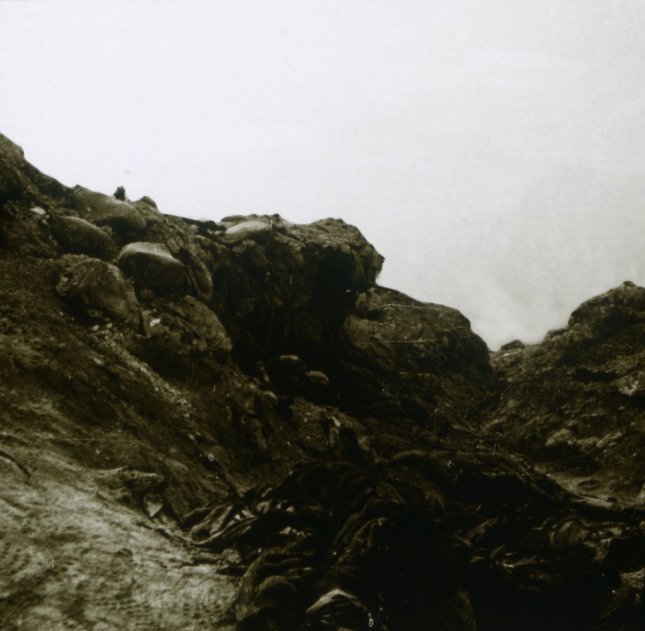 法国北部Combles，德国战trench，c1914-c1918 作者 不明