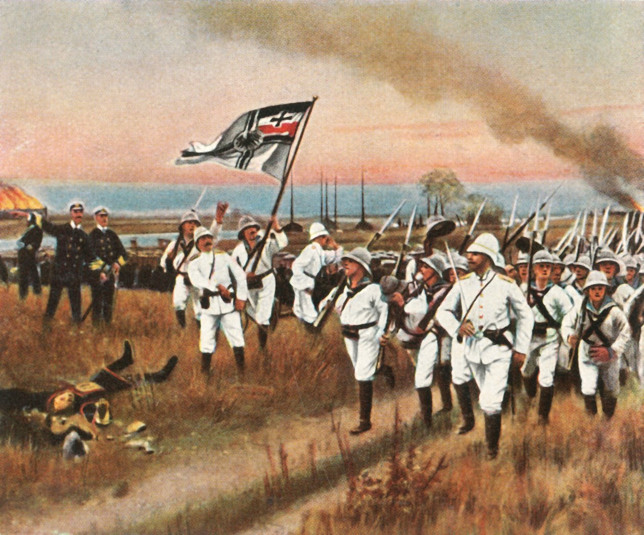 德国人在前线！ 1900年6月22日，1936年。 作者 不明