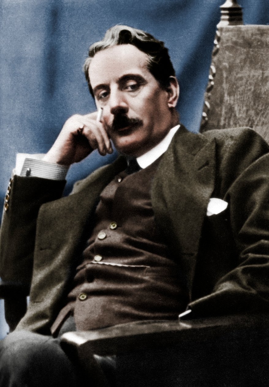 贾科莫·普契尼（Giacomo Puccini）1858-1924，意大利作曲家，1910年 作者 不明