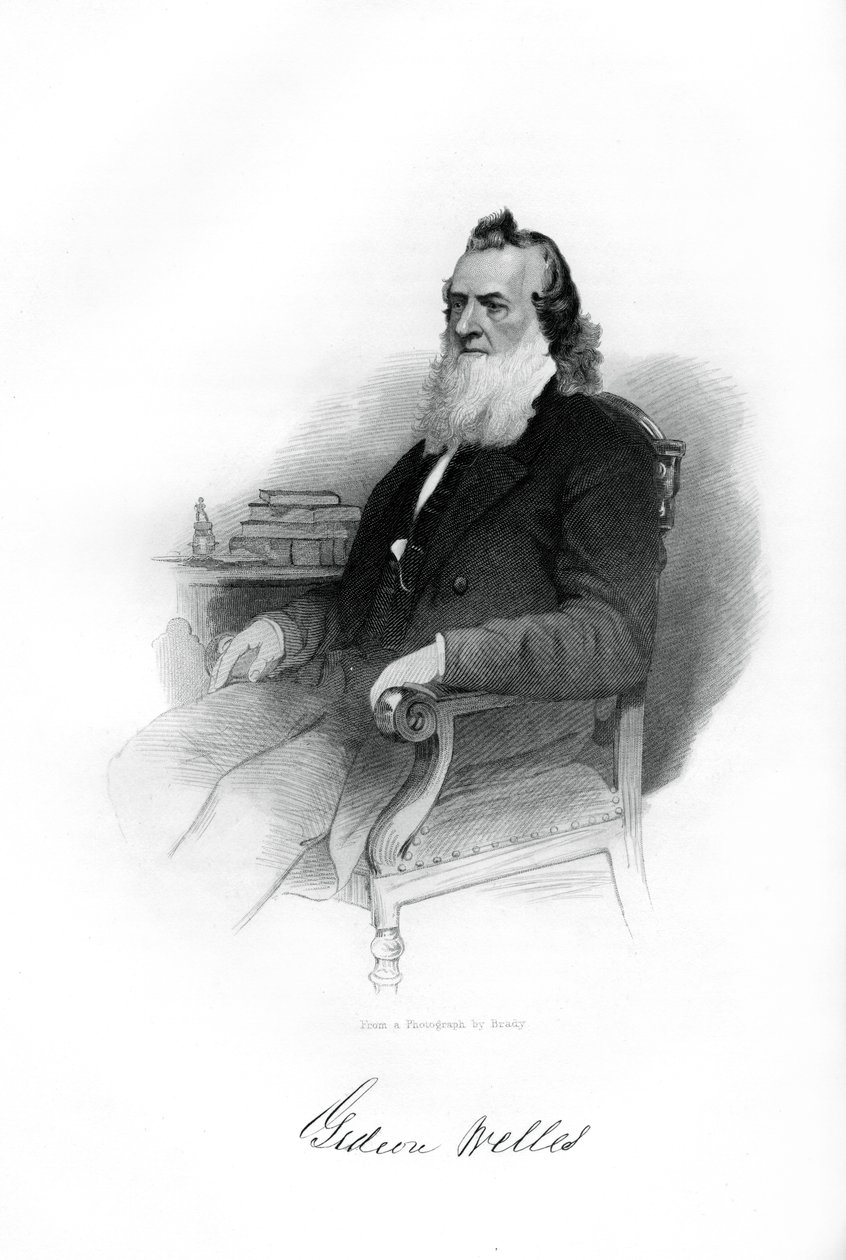 吉迪恩·威尔斯（Gideon Welles），1861-1867年，1862-1867年，美国海军部长 作者 不明