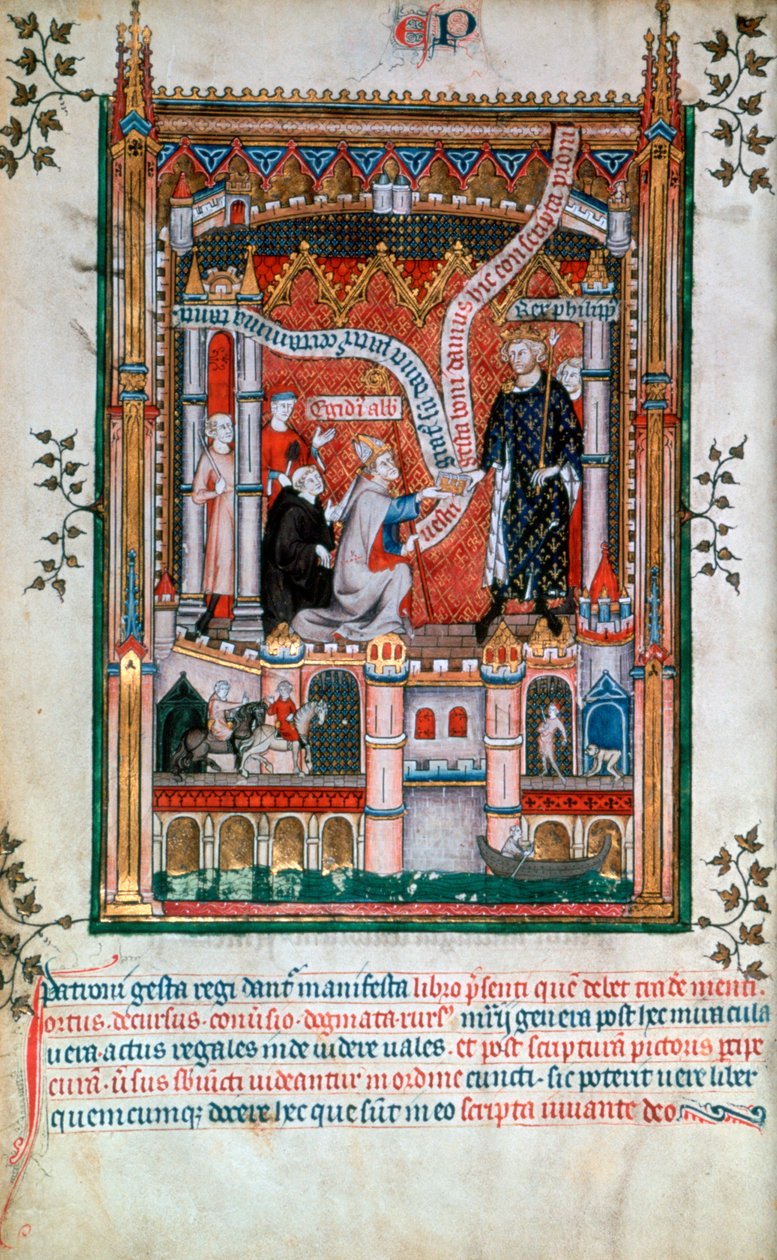 吉尔·德蓬图瓦兹（Gilles de Pontoise），圣丹尼住持，1317年 作者 不明
