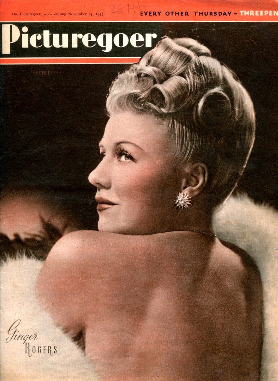 姜·罗杰斯（Ginger Rogers），1911-1995年，美国女演员，1945年 作者 不明
