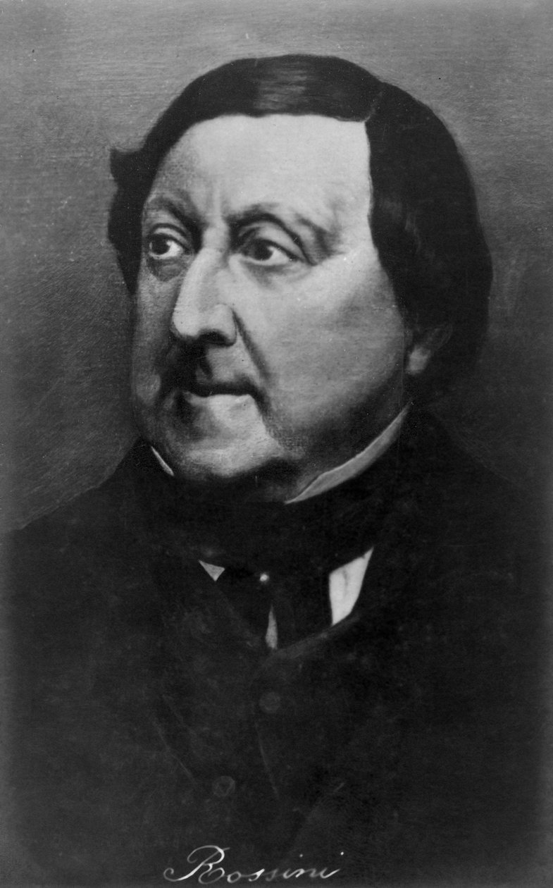 乔阿基诺·罗西尼（Gioachino Rossini），1792-1868年，意大利作曲家，二十世纪 作者 不明