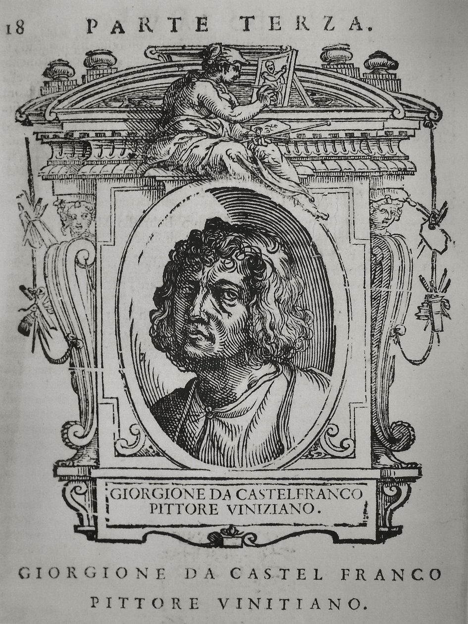 Giorgione。来自：乔治·瓦萨里（Giorgio Vasari），《最优秀的意大利画家，雕塑家和建筑师的生平》，1568年 作者 不明