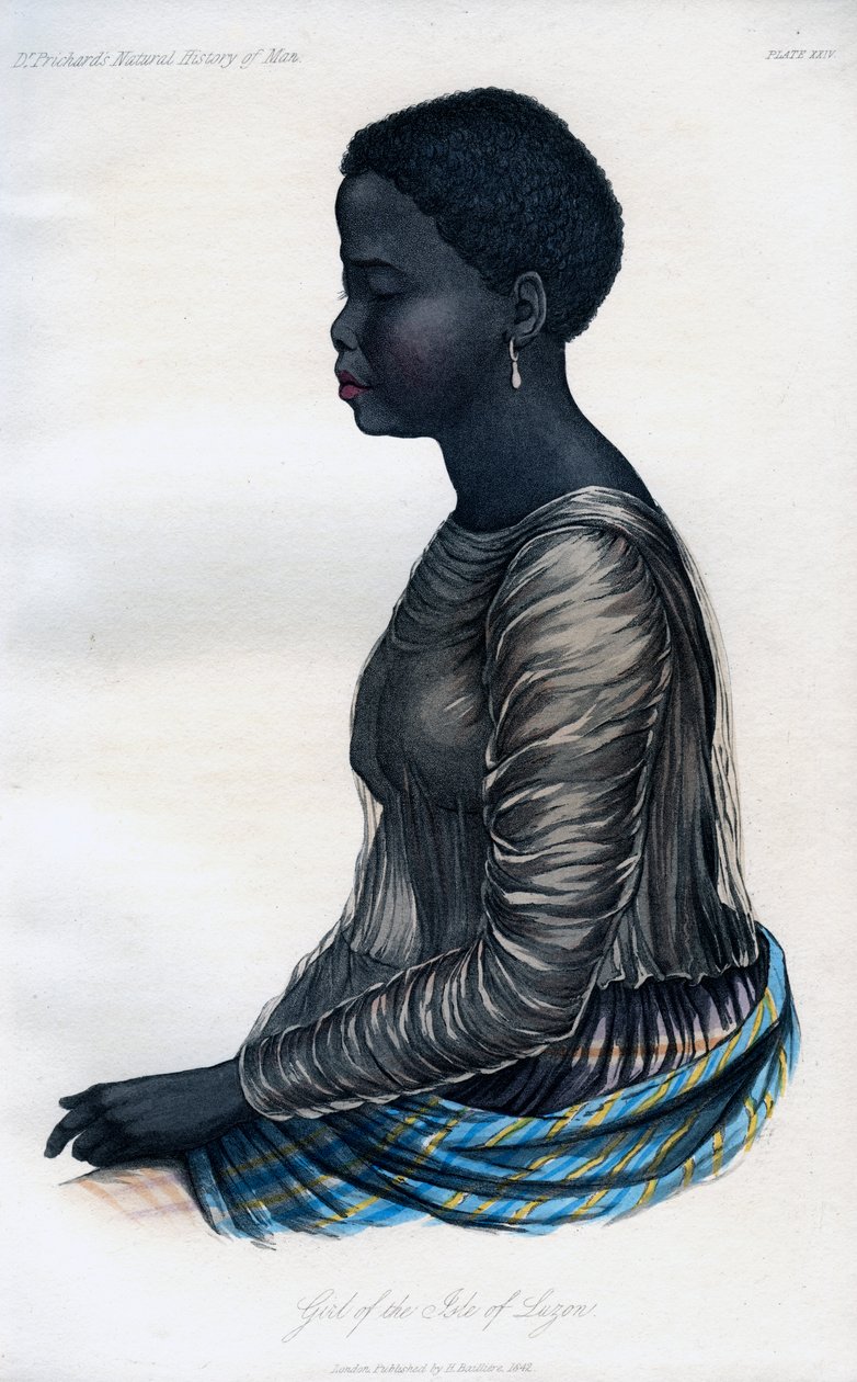 吕宋岛女孩，1848年 作者 不明