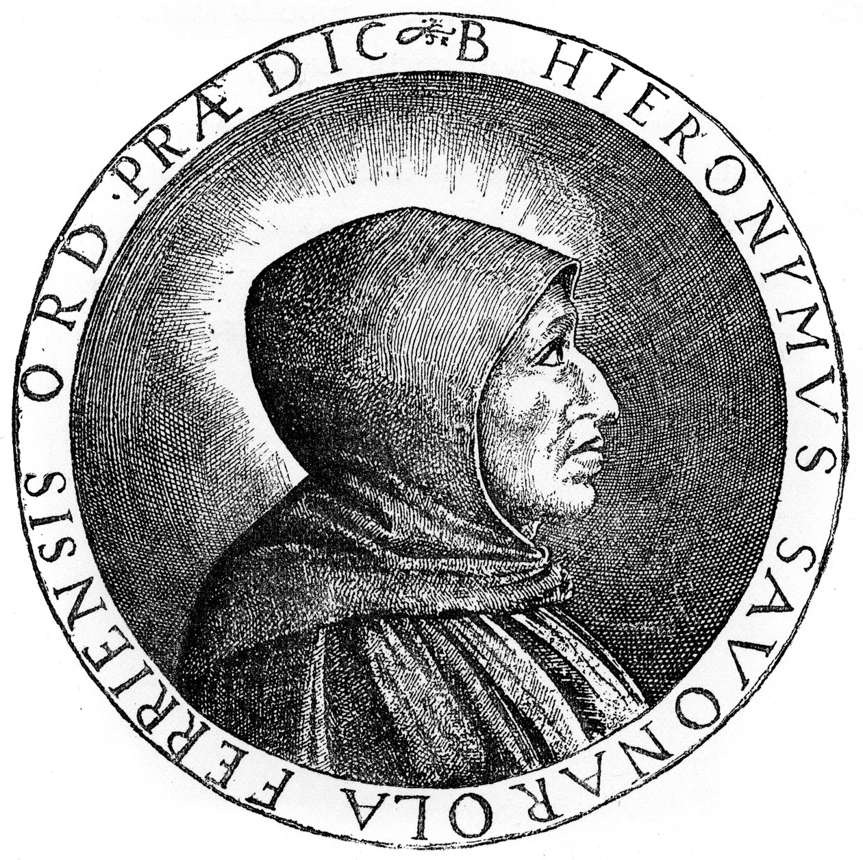 Girolamo Savonarola 1452-1498，意大利多米尼加神父，佛罗伦萨领袖，1882年 作者 不明