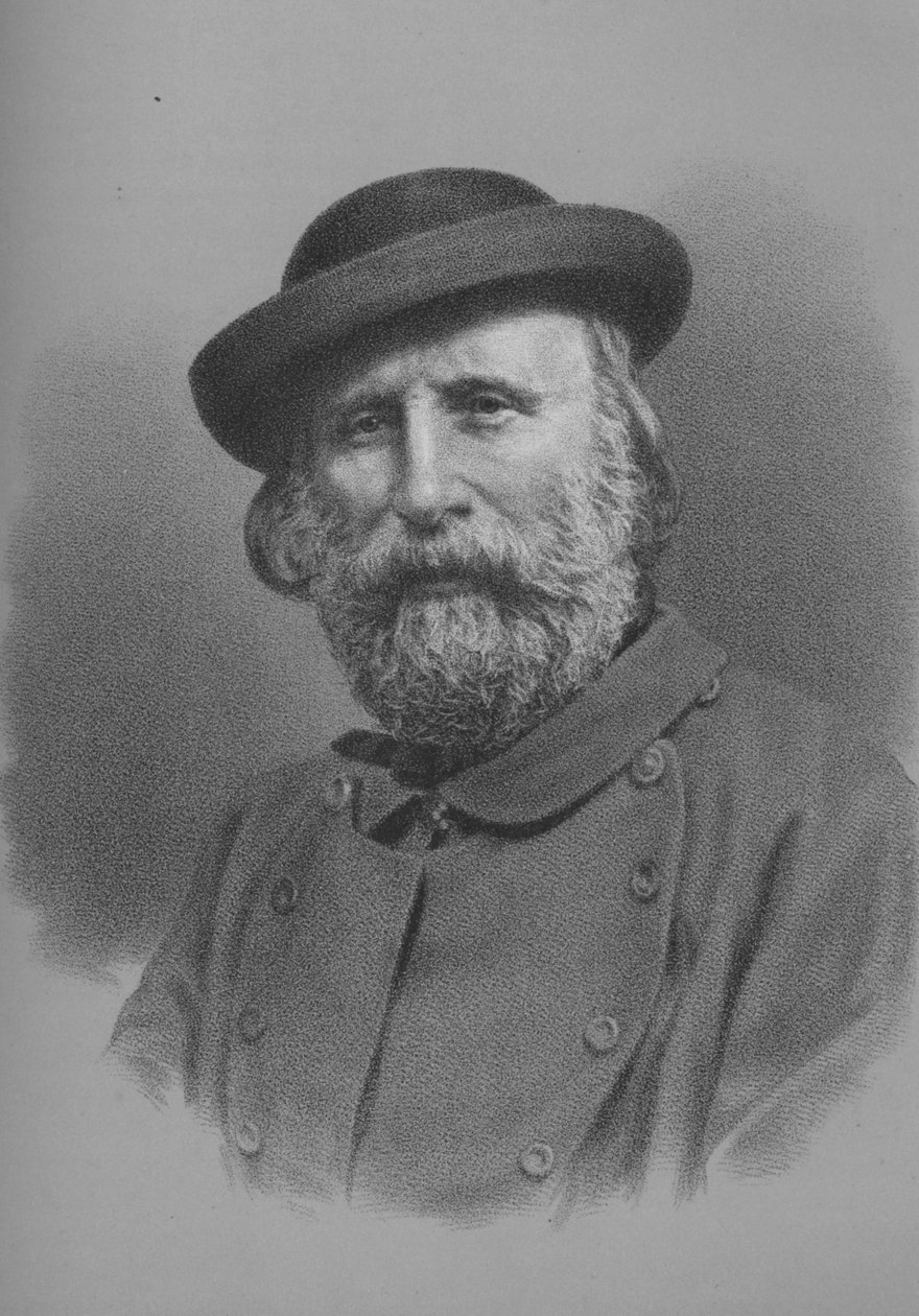 朱塞佩·加里波第（Giuseppe Garibaldi），意大利士兵和政治家，1860年代，1936年 作者 不明