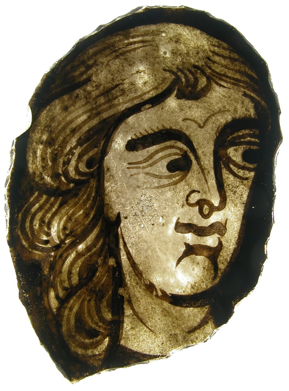 玻璃碎片，法国，13-14世纪。 作者 不明