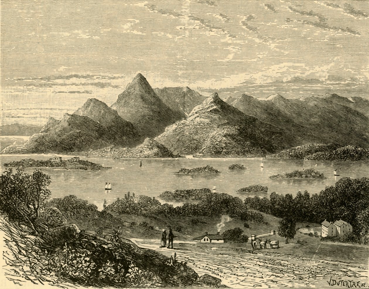 埃克尔斯饭店（Eccles Hotel）的Glengariff港湾和Bantry湾，1898年。 作者 不明