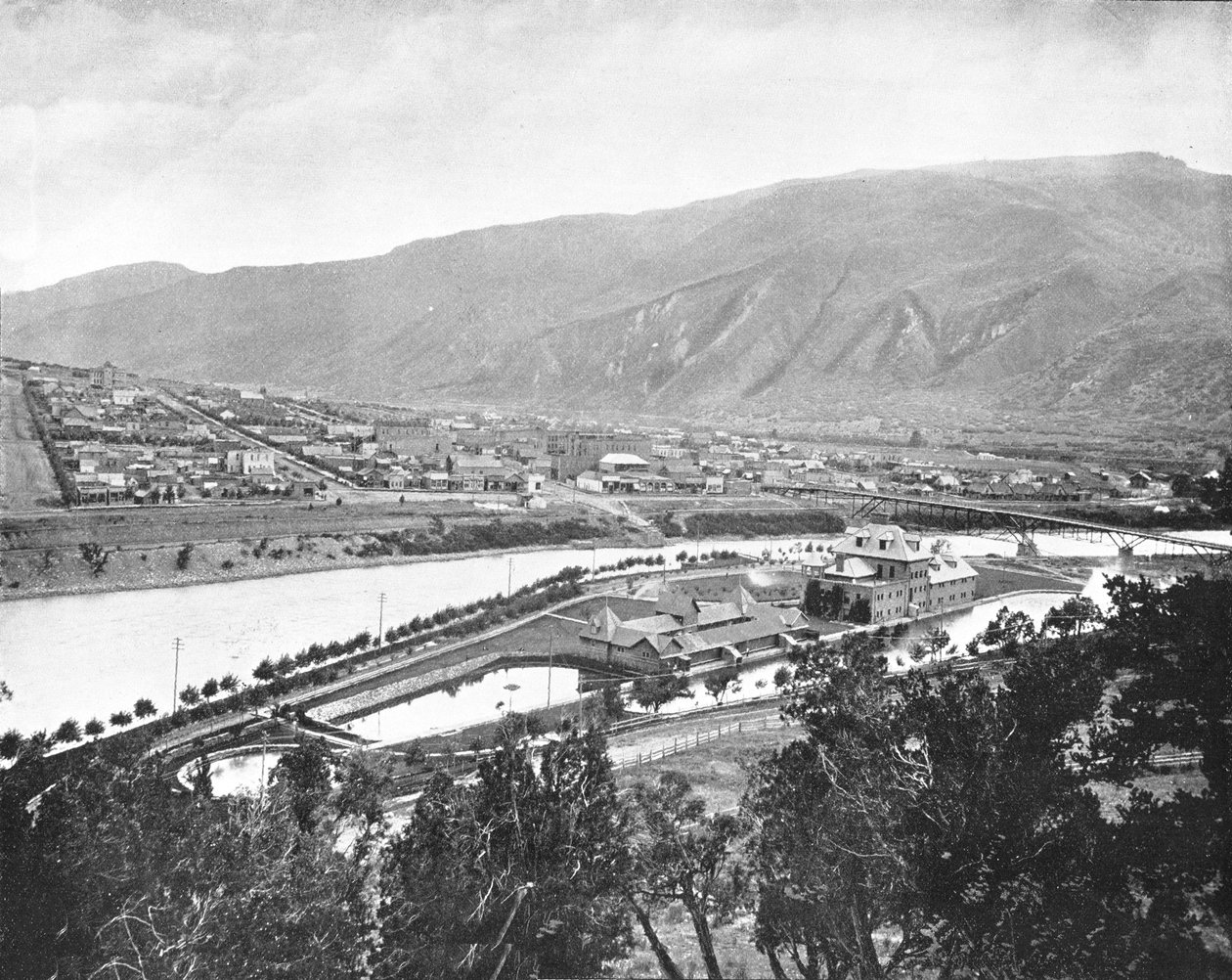美国科罗拉多州格伦伍德温泉和浴室，c1900年。 作者 不明