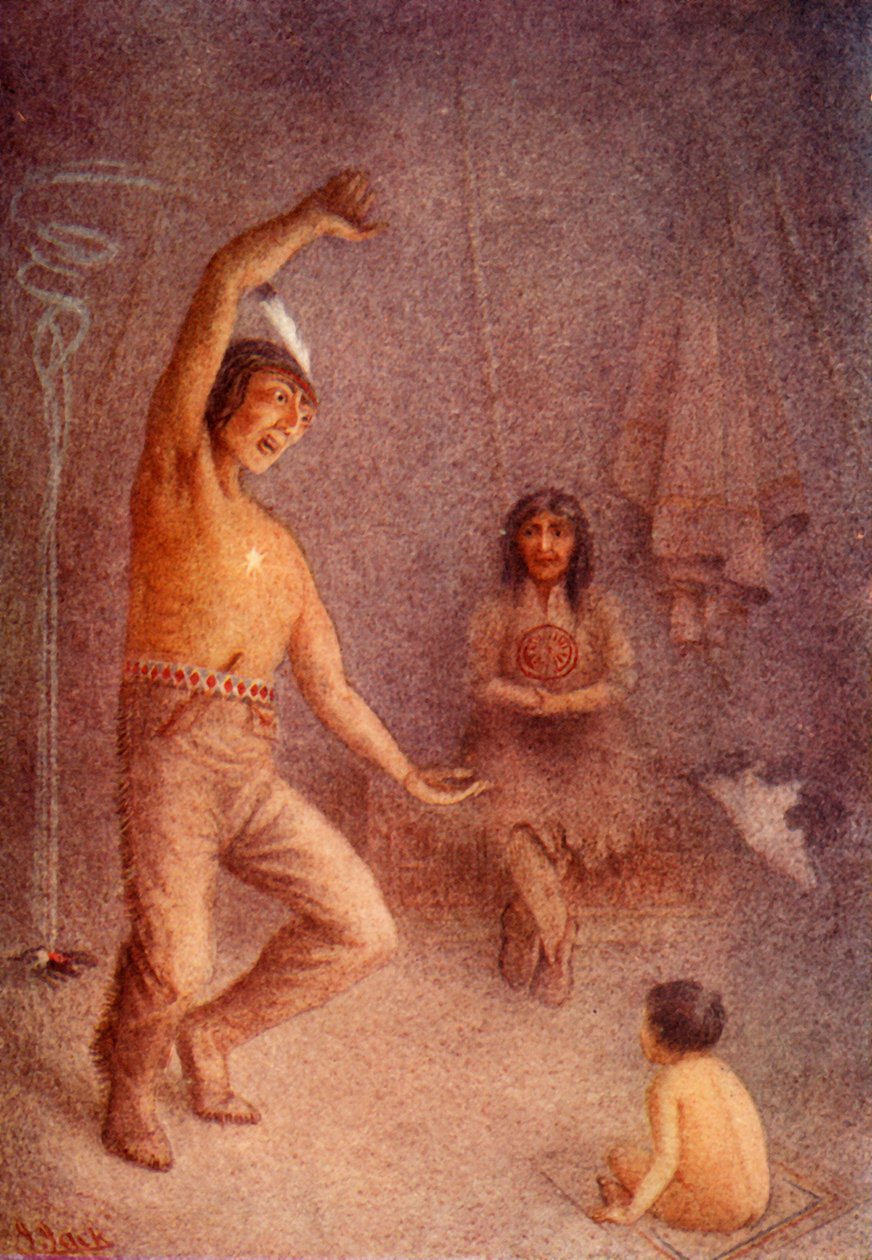 Glooskap带着他所有的魔法资源来帮助他，1914年。 作者 不明