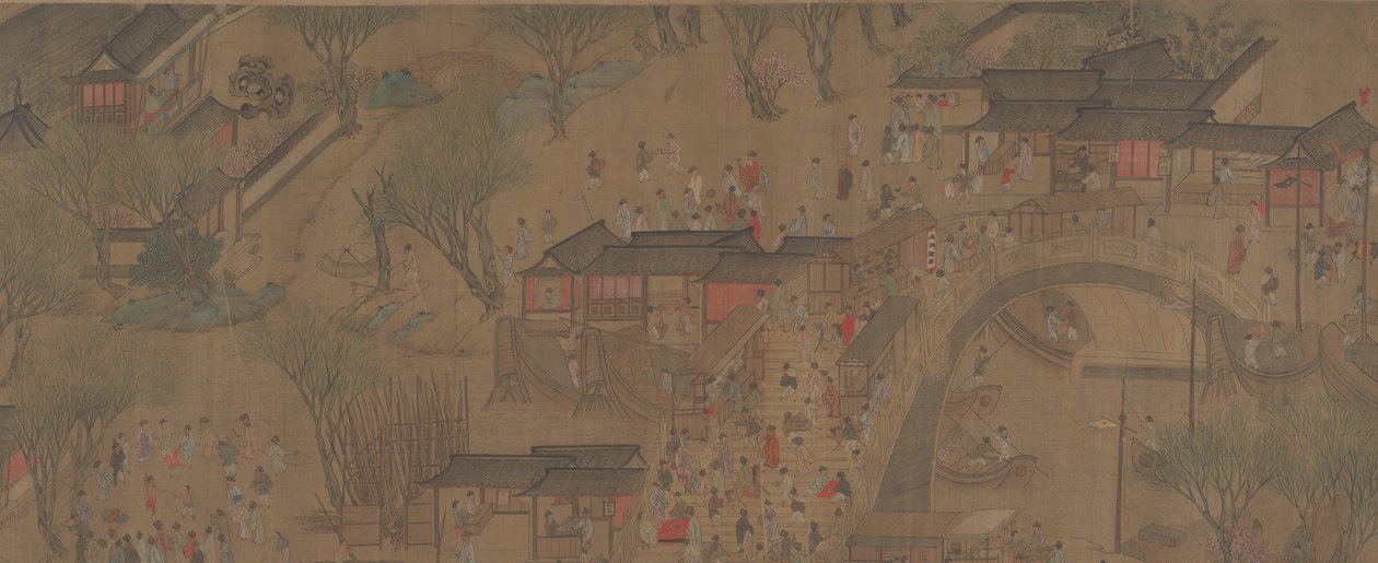 清明节上河。 作者 不明