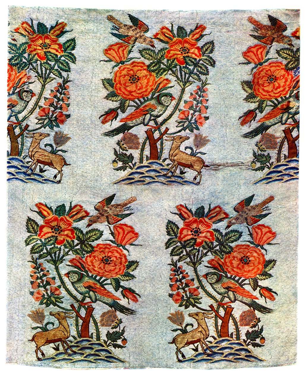 17世纪初，伊朗伊斯法罕的金银织锦，1931年 作者 不明