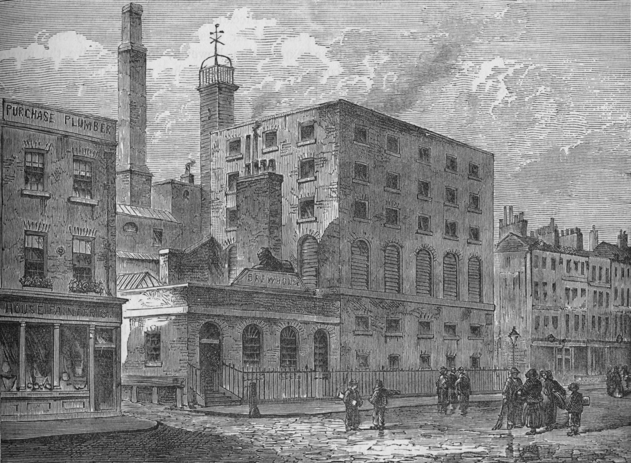 伦敦苏豪区苏活区金坊啤酒厂，建于1875年1878年 作者 不明