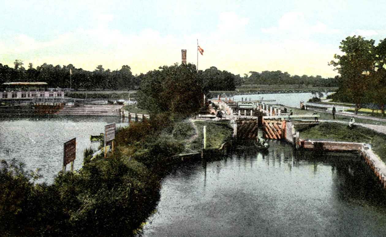 Goring Lock，牛津郡，二十世纪 作者 不明