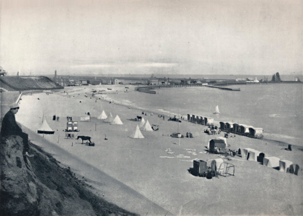 Gorleston-绵延的沙滩，1895年 作者 不明