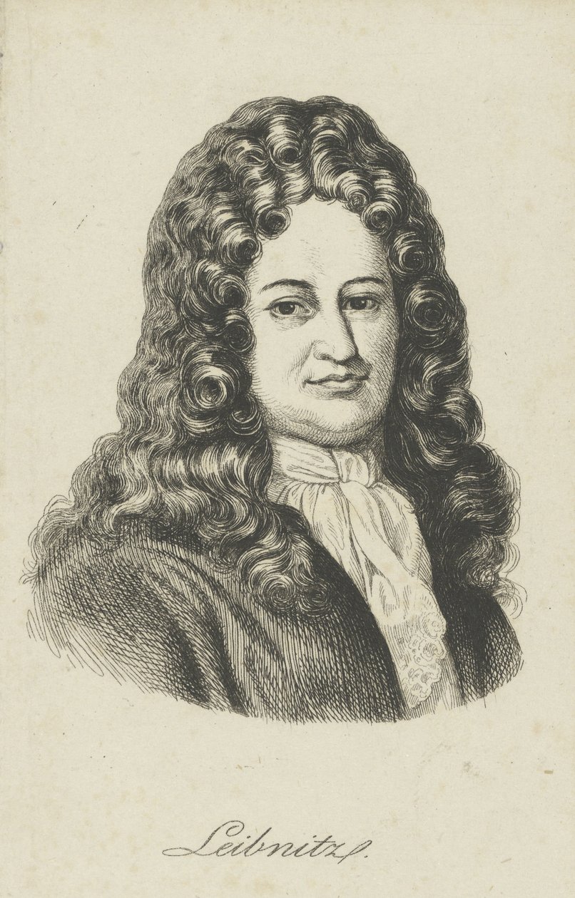 Gottfried Wilhelm Leibniz 1646-1716，c。 1800。 作者 不明