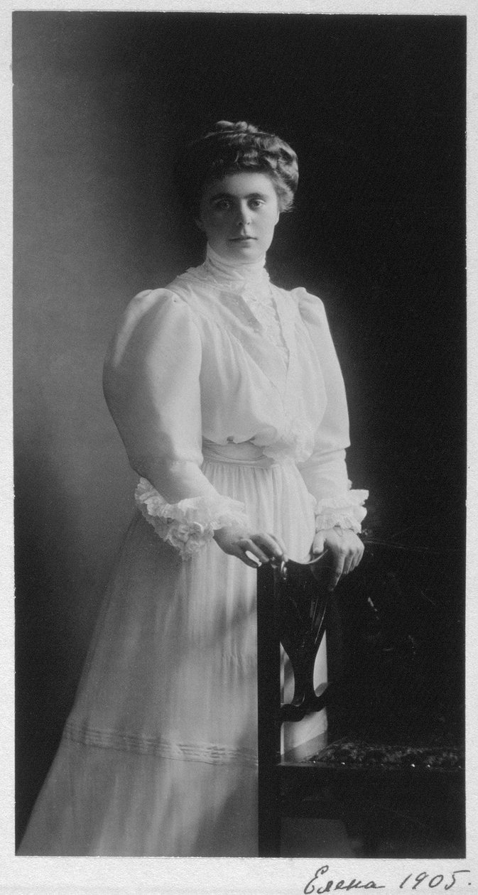 俄罗斯大公爵夫人埃琳娜·弗拉基米罗夫纳（Elena Vladimirovna），1905年 作者 不明