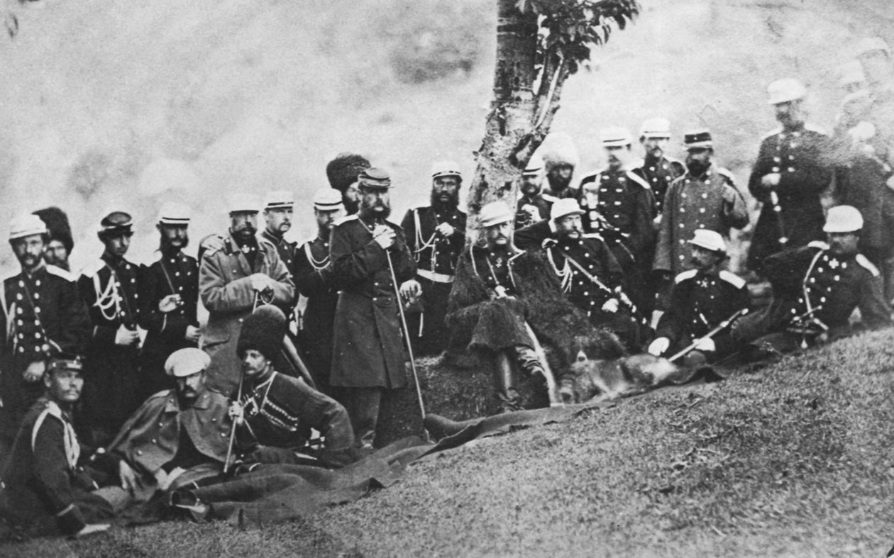 俄罗斯大公迈克尔·尼古拉耶维奇（Michael Nikolaevich）参加探险，c1880 作者 不明