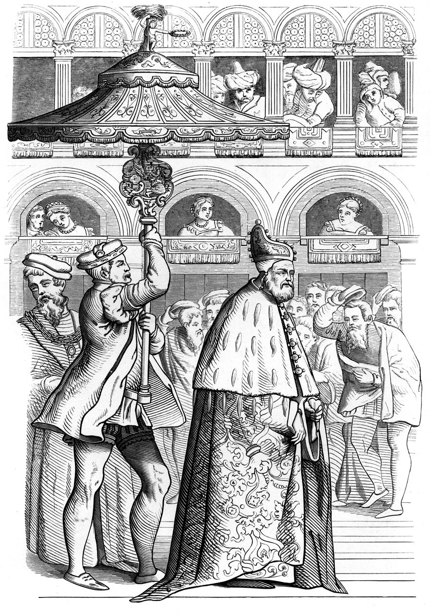 总督大游行，意大利威尼斯，16世纪，1849年 作者 不明