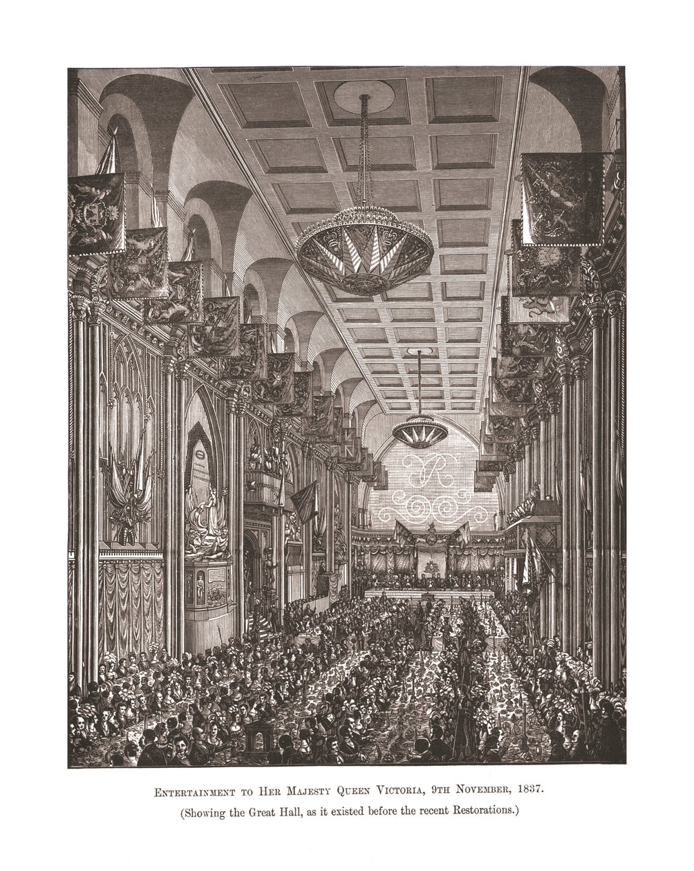 市政厅大厅，1837年，1886年 作者 不明