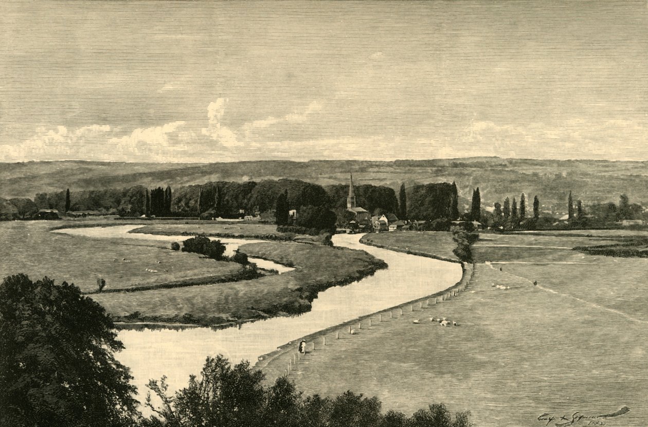 大马洛（Great Marlow），来自Quarry Woods，1898年。 作者 不明