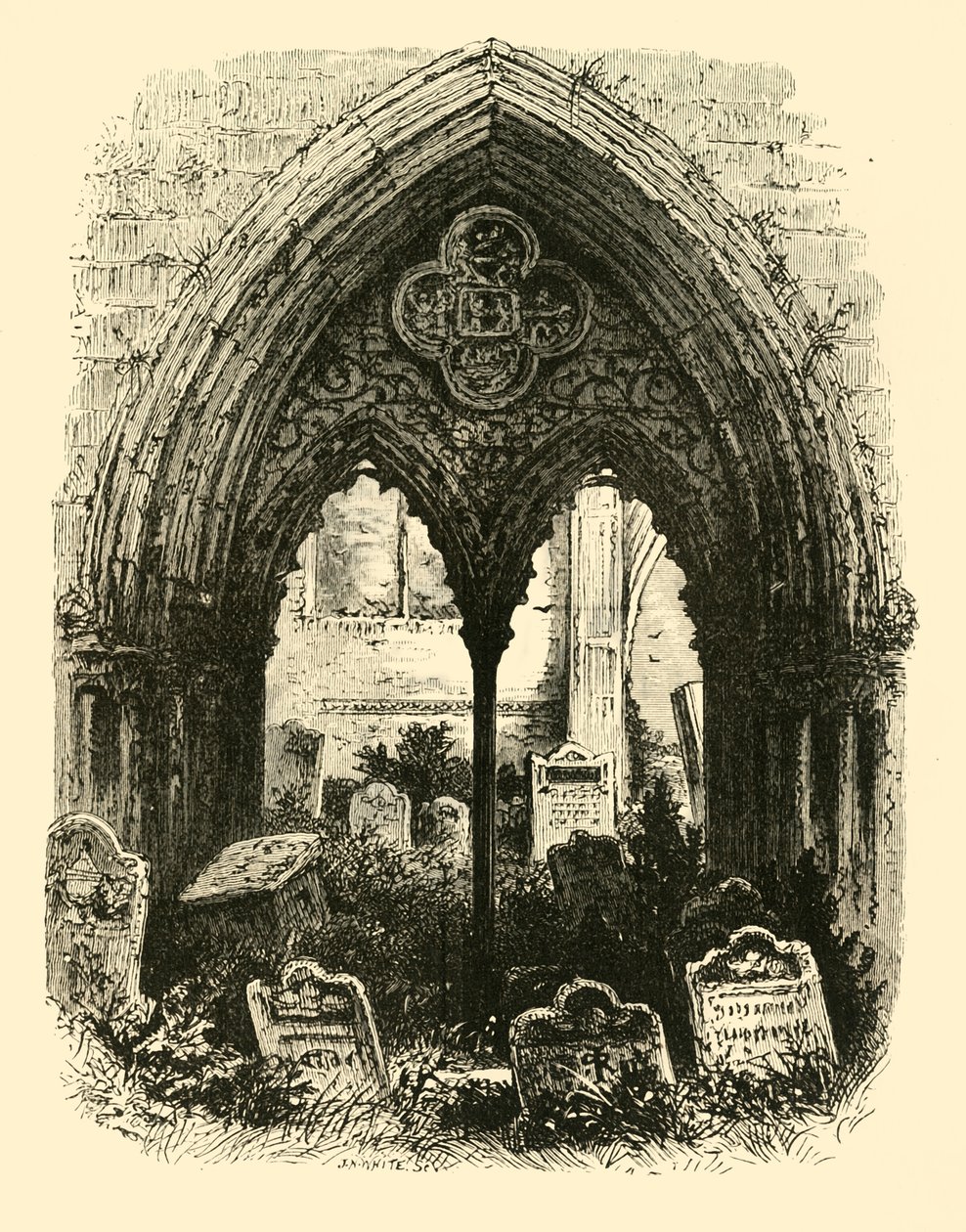 克劳兰修道院，Great Portal，1890年。 作者 不明