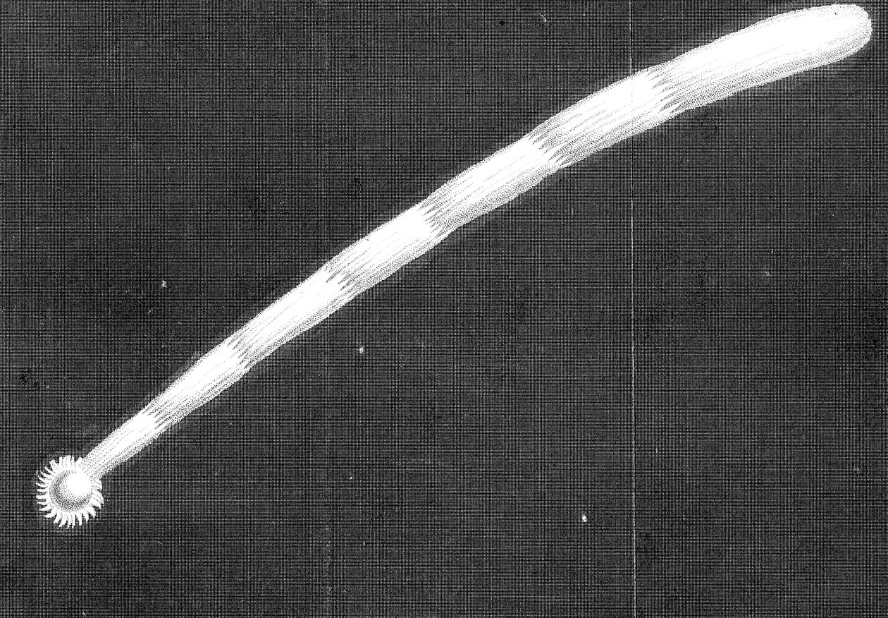 1680年的基希大彗星在接近太阳时出现 作者 不明