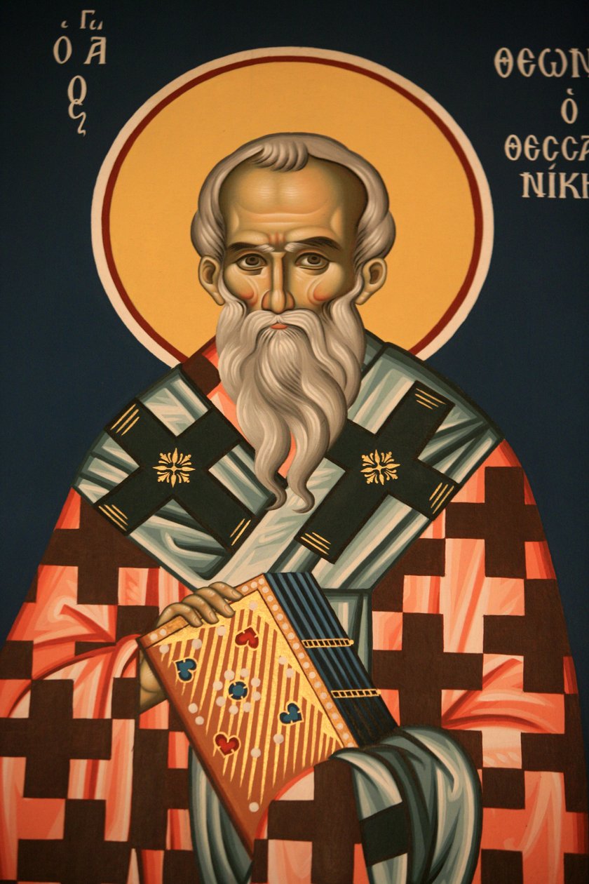 Greek orthodox icon depicting Saint Theonasos of Thessalonikki Thessalonique Grece 作者 不明