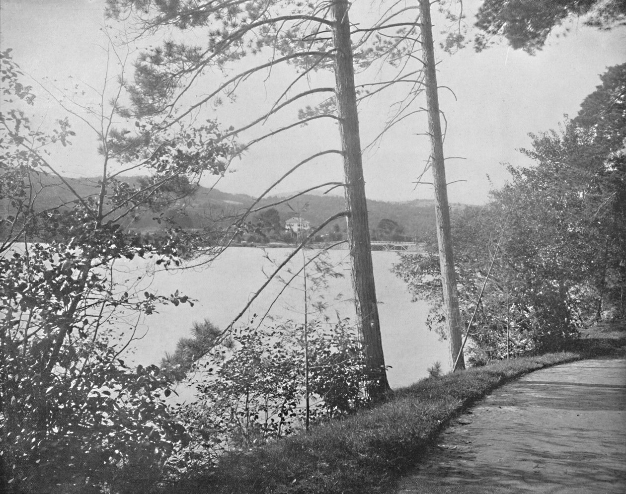 绿岛，乔治湖，纽约，约1897年。 作者 不明