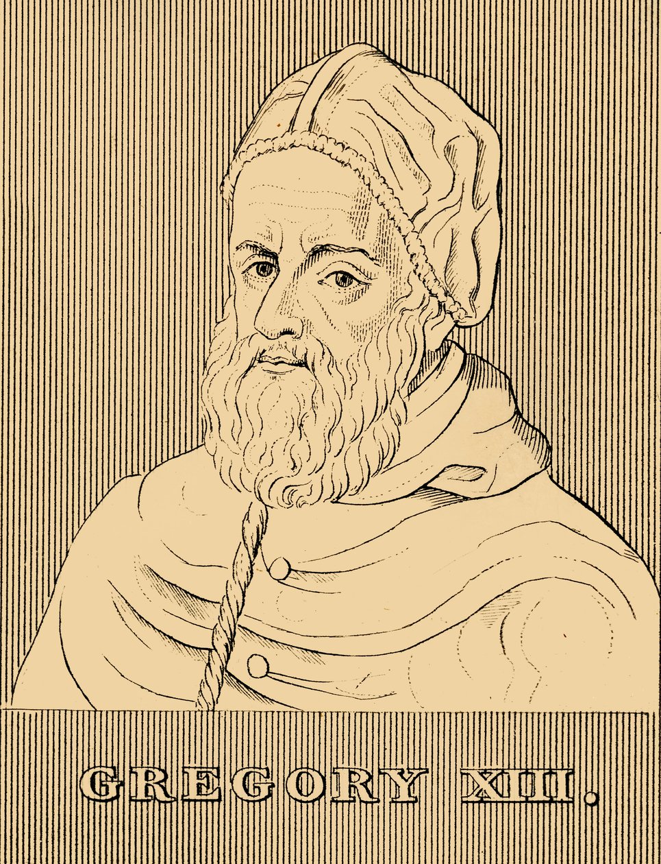格里高利十三世（Gregory XIII），1502-1585年，1830年。 作者 不明