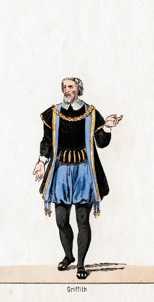 格里菲斯（Griffith），莎士比亚戏剧的服装设计，亨利八世（Henry VIII），19世纪 作者 不明