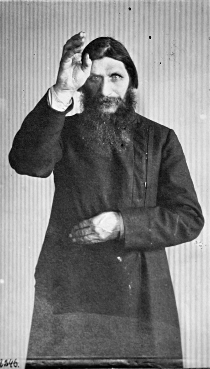 Grigori Yefimovich Rasputin，俄罗斯神秘圣人，c1914-c1916。 作者 不明