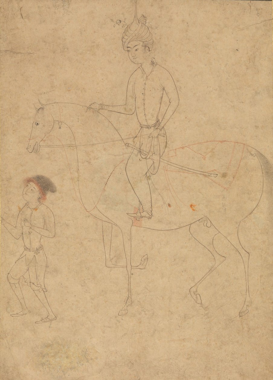 新郎和骑手，1540-50。 作者 不明