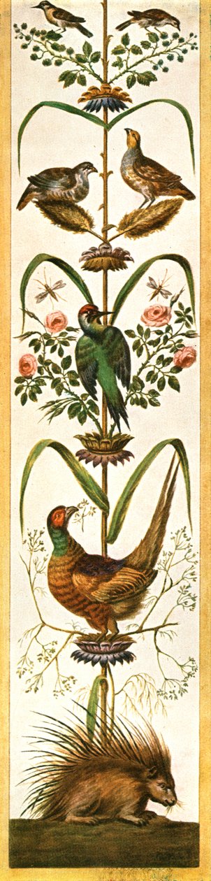 1928年，意大利罗马梵蒂冈长廊上的怪诞画。 作者 不明