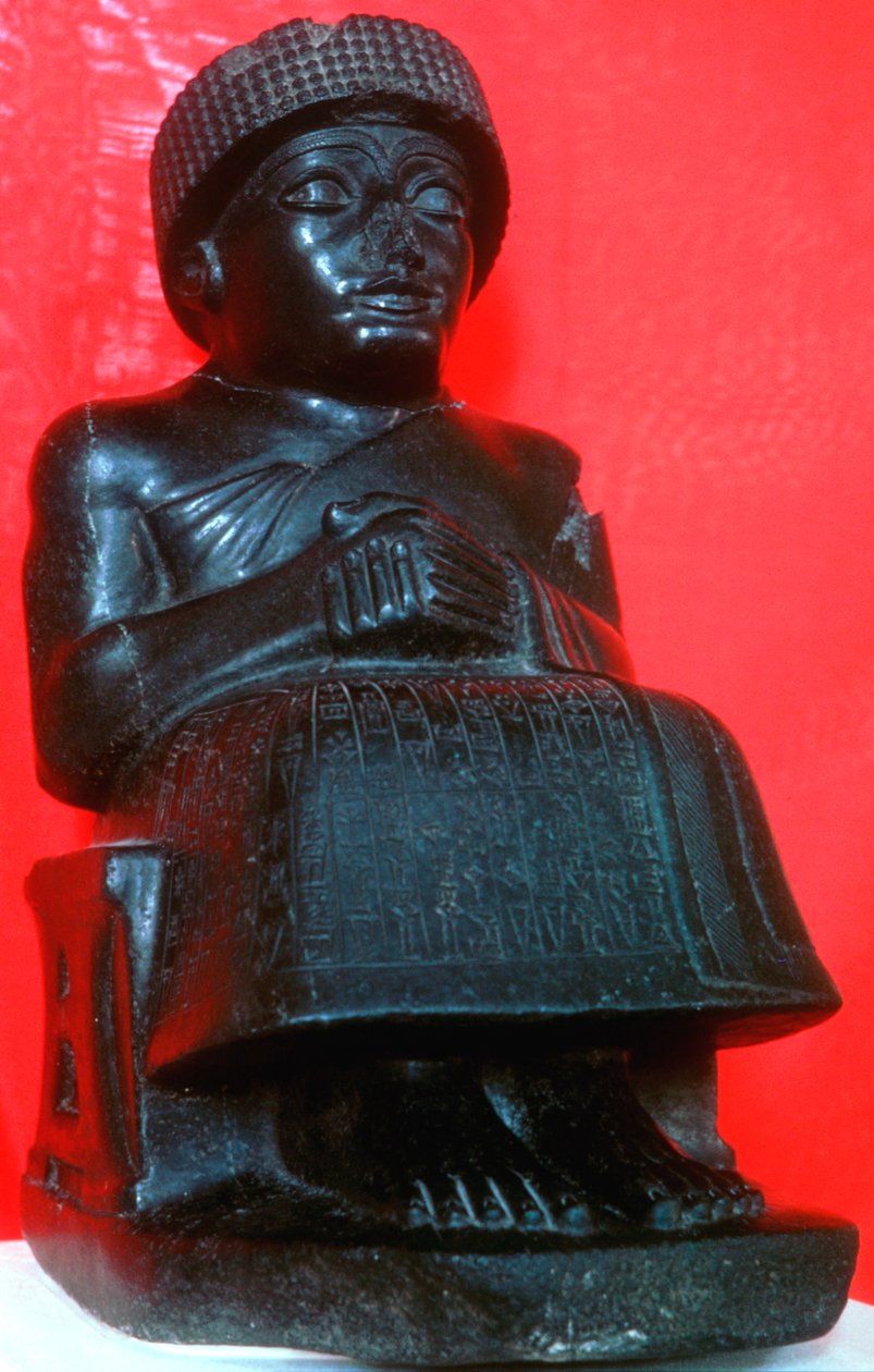 古德亚（Gudea），拉古什（Lagash）市州的统治者，位于巴比伦南部，新苏美尔人，公元前22世纪 作者 不明