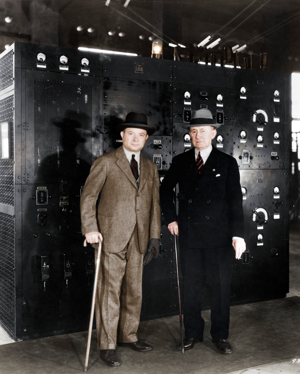 Guglielmo Marconi和David Sarnoff，1933年 作者 不明