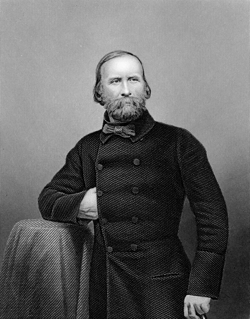 吉塞普·加里波第（Guiseppe Garibaldi），意大利爱国者，1860年 作者 不明