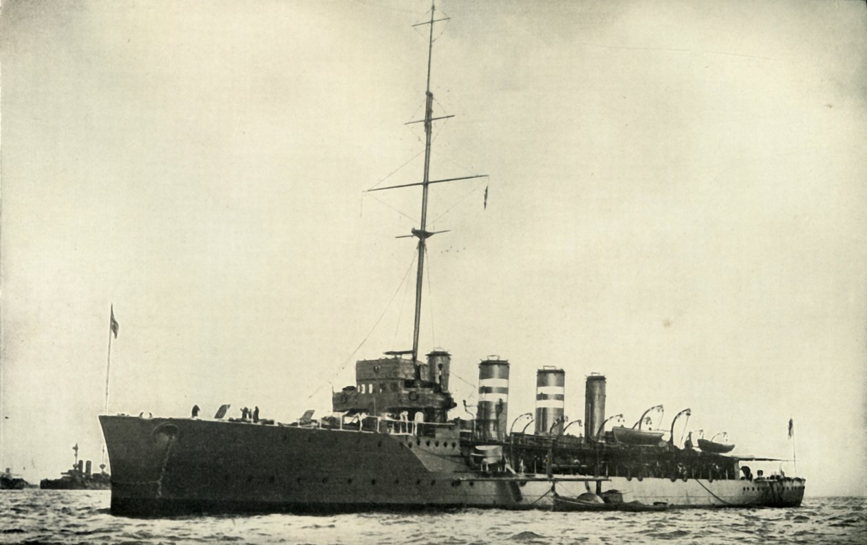 HMS Amphion，1919年。 作者 不明