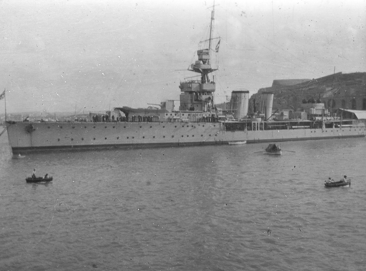 HMS加的夫，英国的C级轻巡洋舰，马耳他，c1920年代 作者 不明