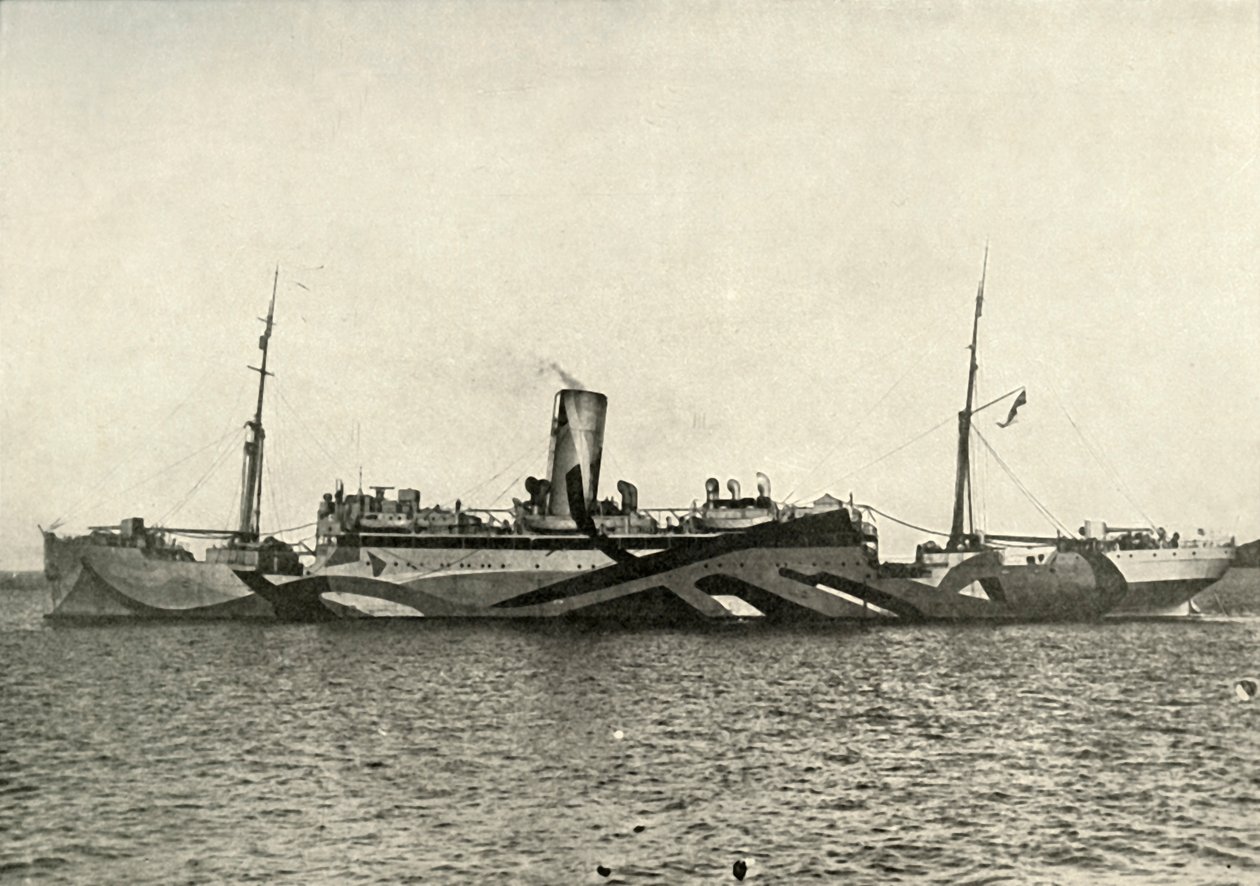 HM辅助巡洋舰Coronado伪装，1919年。 作者 不明