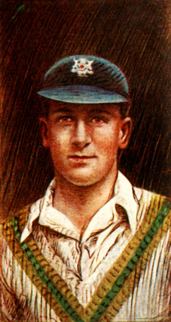 H.Larwood Notts，1928年。 作者 不明