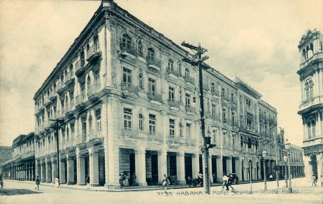哈瓦那塞维利亚酒店。塞维利亚酒店（c1910s）。 作者 不明